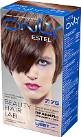 Гель-краска для волос Estel Only 7/75 (русый коричнево-красный) - 