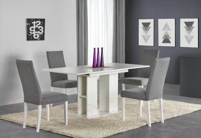 Обеденный стол Halmar Kornel 130-170x80 (белый)