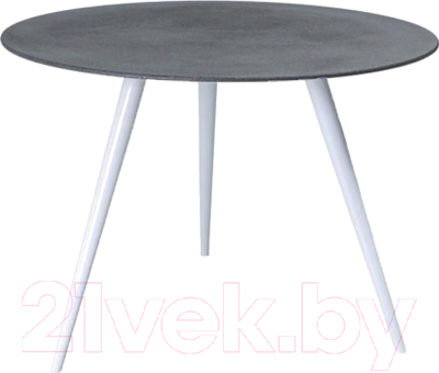 Обеденный стол Signal Evita 100x76 (серый/белый)