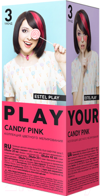 Гель-краска для волос Estel Play Тренд 3 (Candy Pink)