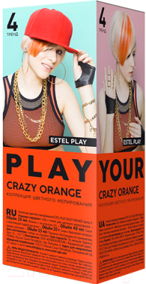 Гель-краска для волос Estel Play Тренд 4 (Crazy Orange)