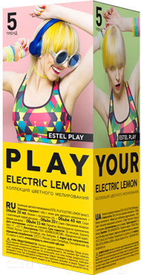 Гель-краска для волос Estel Play Тренд 5 (Electric Lemon)