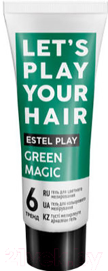 Гель-краска для волос Estel Play Тренд 6 (Green Magic)