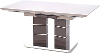 Обеденный стол Halmar Lord 160-200x90 (светло-серый/темно-серый) - 