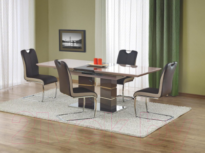 Обеденный стол Halmar Lord 160-200x90 (светло-серый/темно-серый)