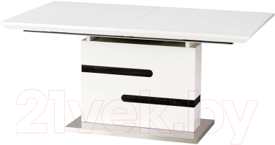 Обеденный стол Halmar Monaco 160-220x90 (белый/серый)