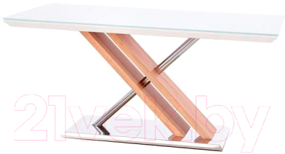 Обеденный стол Halmar Nexus 160x90 (белый/дуб сонома)