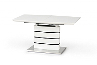 Обеденный стол Halmar Nord 140-180x80 (белый/черный) - 
