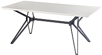 Обеденный стол Halmar Pascal 160x90 (белый/черный) - 