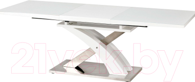 Обеденный стол Halmar Sandor 2 160-220x90 (белый)