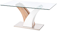 Обеденный стол Halmar Vilmer 160x90 (дуб сонома/белый) - 