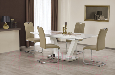 Обеденный стол Halmar Vision 160-200x90 (белый)