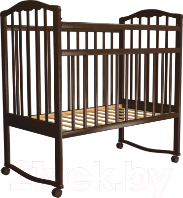 Детская кроватка Агат Золушка 1 New / 52102 (шоколад)