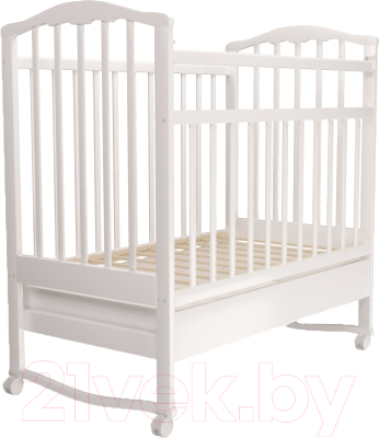 Детская кроватка Агат Золушка 2 (белый)