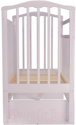 Детская кроватка Агат Золушка 3 New (белый)