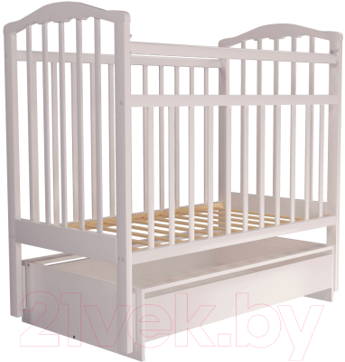 Детская кроватка Агат Золушка 4 (белый)
