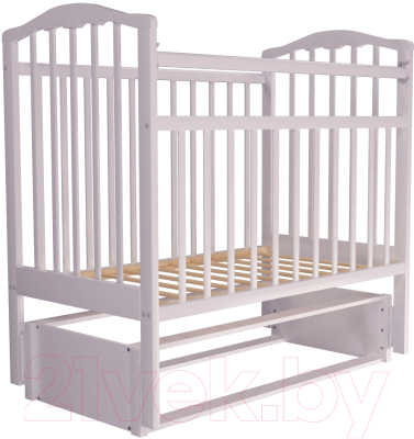 Детская кроватка Агат Золушка 5 (белый)