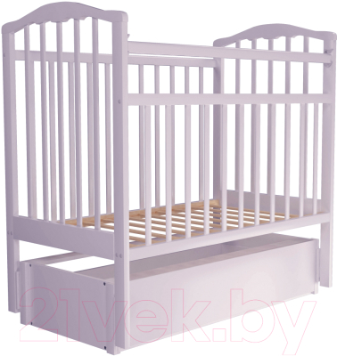 Детская кроватка Агат Золушка 6 (белый)