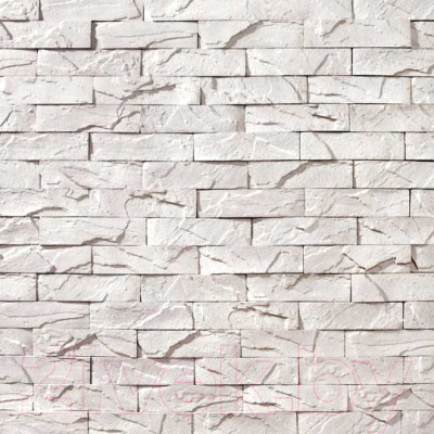 Декоративный камень бетонный Royal Legend Вавилон белый 03-010 240x60x07-15 (3уп)