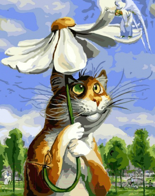 Картина по номерам Picasso Петербургские коты. Гадание на ромашке (PC4050302)