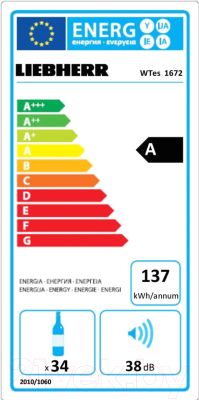 Встраиваемый винный шкаф Liebherr WTes 1672