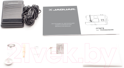 Швейная машина Jaguar Mini 250 (белый/цветы)