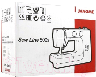Швейная машина Janome Sew Line 500s (белый)