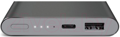 Портативное зарядное устройство Xiaomi Mi Power Bank Pro 10000mAh / PLM01ZM (серый)