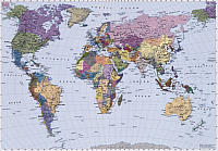 

Фотообои листовые Komar, World Map 4-050