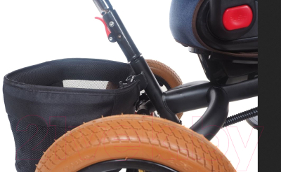 Трехколесный велосипед с ручкой Mini Trike Джинс / T400 (черный)