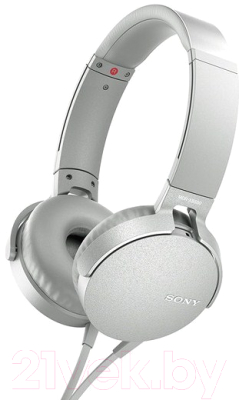 Наушники-гарнитура Sony MDR-XB550AP (белый)