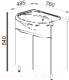 Миниатюра изображения товара Тумба под умывальник АВН Роял 75 / 43.07