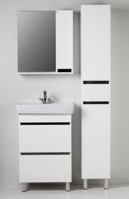 Шкаф с зеркалом для ванной АВН Бергамо 70 / 47.05