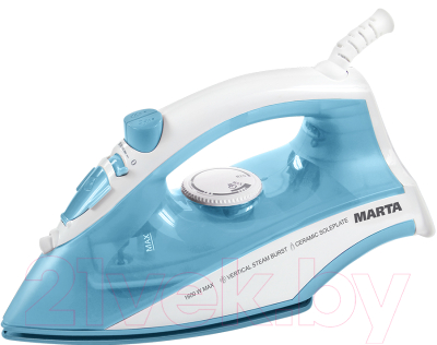 Дорожный утюг Marta MT-1129 (голубой аквамарин)