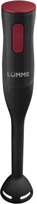 Блендер погружной Lumme LU-1831 (черный/красный гранат)