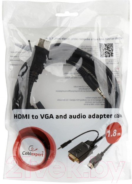 Кабель Cablexpert A-HDMI-VGA-03-5M