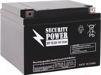 Батарея для ИБП Security Power SP 12-26 (12V/26Ah)
