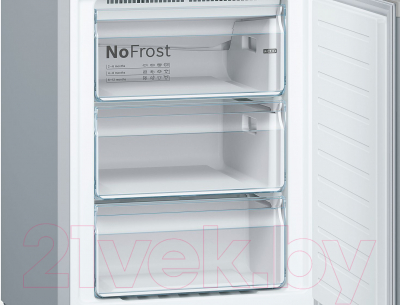 Холодильник с морозильником Bosch KGN39JQ3AR
