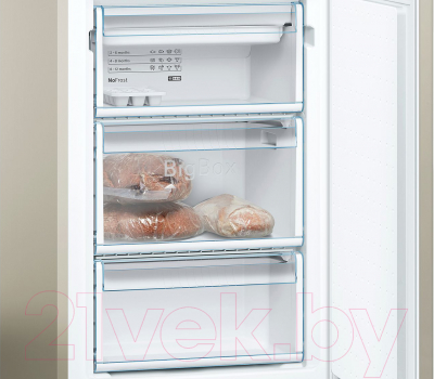 Холодильник с морозильником Bosch KGN39VK1MR