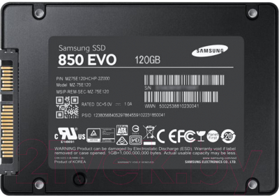 SSD диск Samsung 120Gb 850 (MZ-7LN120BW)