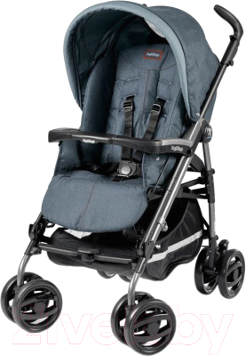 Детская прогулочная коляска Peg-Perego Pliko P3 Compact Classico (Blue Denim)