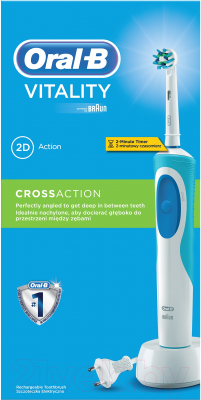 Электрическая зубная щетка Oral-B Vitality CrossAction / D12.513 (80275123)