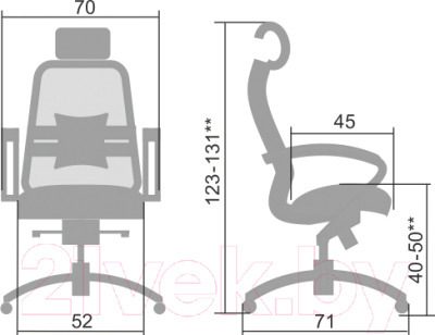 Кресло офисное Metta Samurai S-2.02 (коричневый)