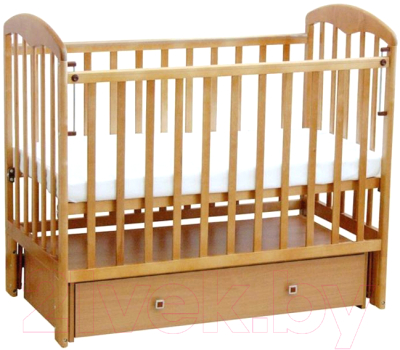 Детская кроватка Фея 328 (лак, натуральный)