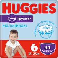 Подгузники-трусики детские Huggies Mega 6 Boy (44шт) - 