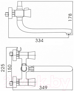 Смеситель Ledeme L2587