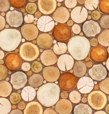 Фотообои листовые Твоя планета Деревянная мозаика (194x204)