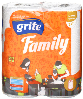 Бумажные полотенца Grite Family Mix (2рул)