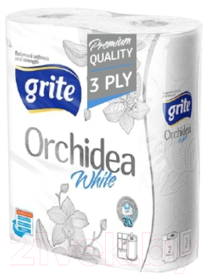 Бумажные полотенца Grite Orchidea White (2рул)