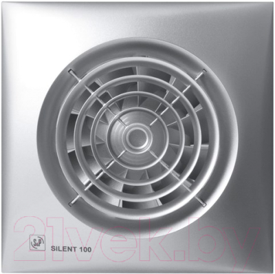 

Вентилятор накладной Soler&Palau, Silent-100 CHZ Silver / 5210322300